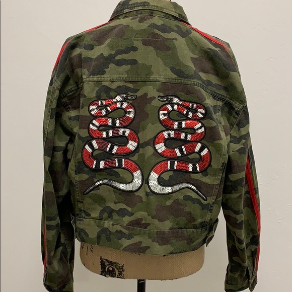 Camo Denim Jacket - Picture 6 of 8